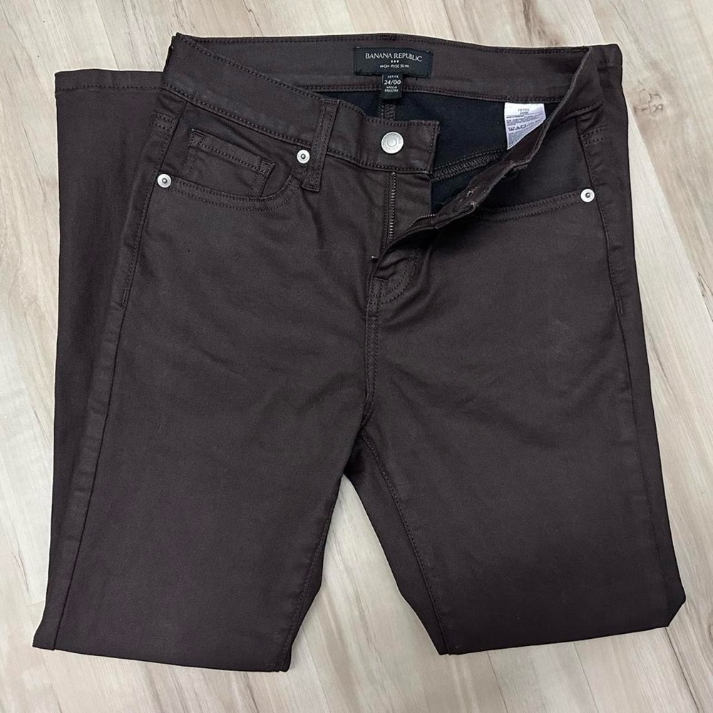 Banana Republic High-Rise slim Women’s Dark Brown Slim Jeans